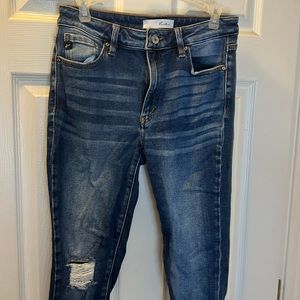 Kancan jeans with fringe bottom size 11/29